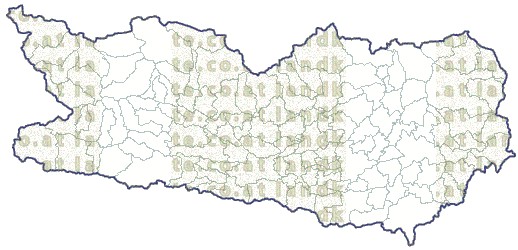 Landkarte und Gemeindekarte Kaernten Gemeindegrenzen