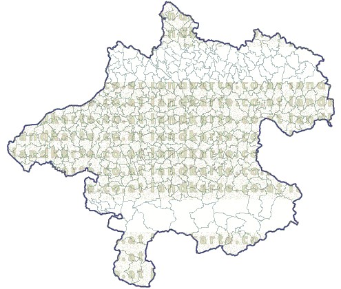 Landkarte und Gemeindekarte Oberoesterreich Regionen und Gemeindegrenzen