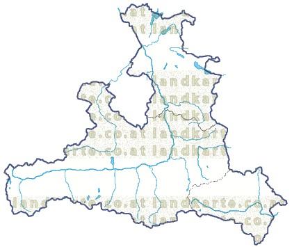 Landkarte Salzburg Regionen Flssen und Seen