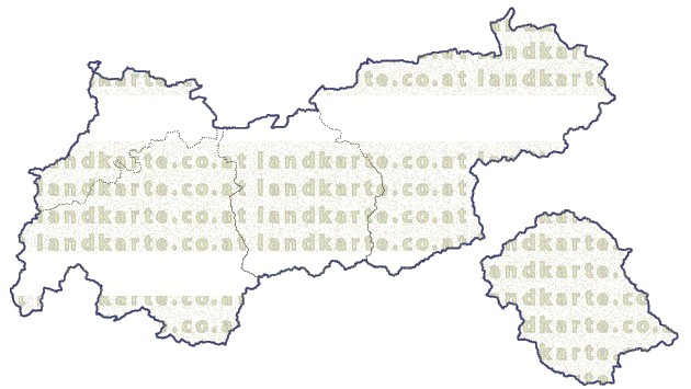Landkarte Tirol Regionen