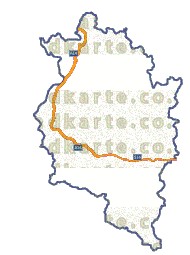 Landkarte und Straßenkarte Vorarlberg
