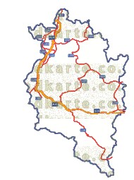Landkarte und Straßenkarte Vorarlberg